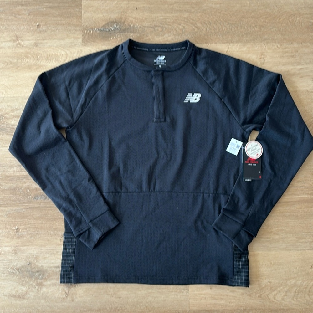 New Balance Heat Grid Crew Shirt Sz M
